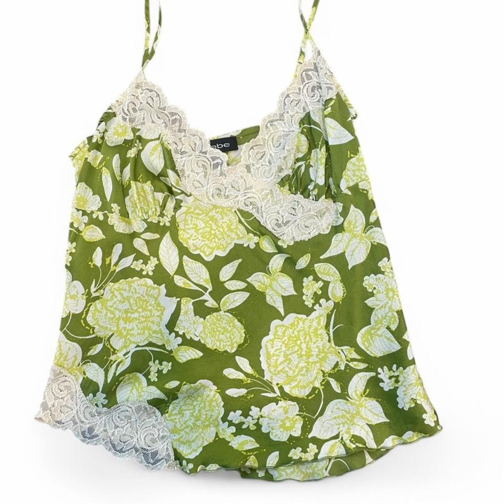 Bebe Silk Floral Tank
